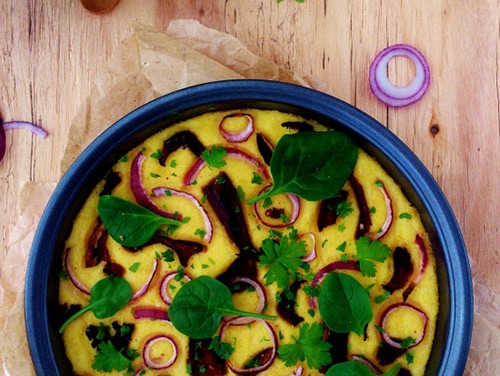 Polenta with porcini mushrooms