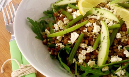 Fair lentils and semolina salad