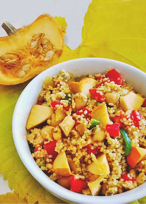 Taboulé à la courge rôtie