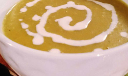 Organic split peas soup with coconut milk