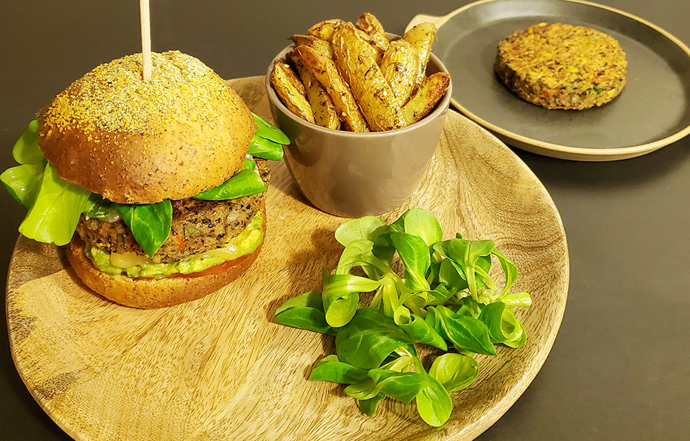 Burger végétarien à la mexicaine